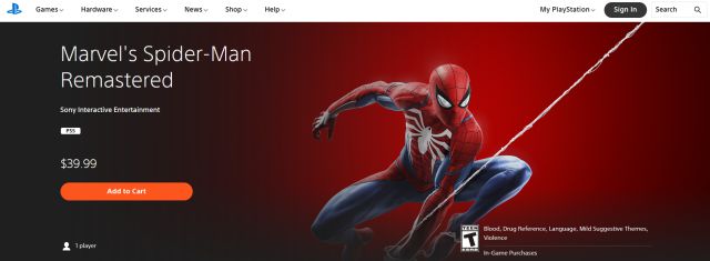 Alinear Impresionismo jurar PS5: Marvel's Spider-Man Remasterizado aparece en PS Store como producto  separado - MeriStation