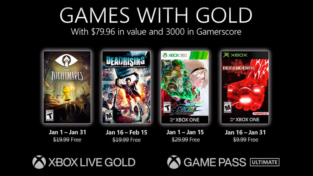 Anunciados los juegos gratis de Xbox Live Gold de enero de 2021 para Xbox Series y One MeriStation