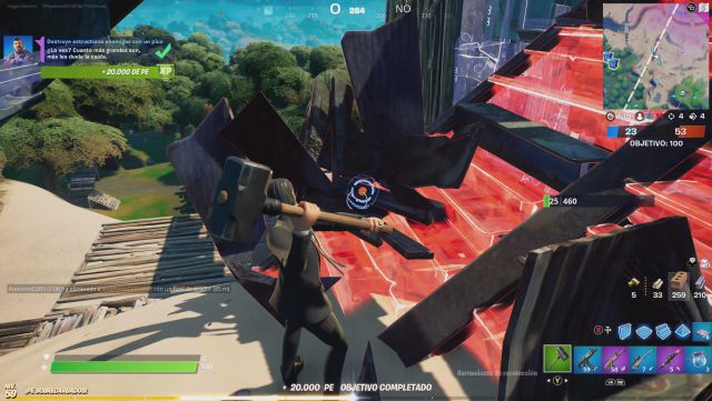 fortnite capitulo 2 temporada 5 desafios misiones semana 4 desafio mision destruye estructuras enemigas con un pico