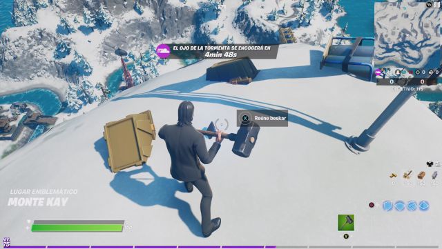 fortnite capitulo 2 temporada 5 desafios misiones beskar desafio mision encuentra acero beskar donde el cielo se encuentra con la tierra