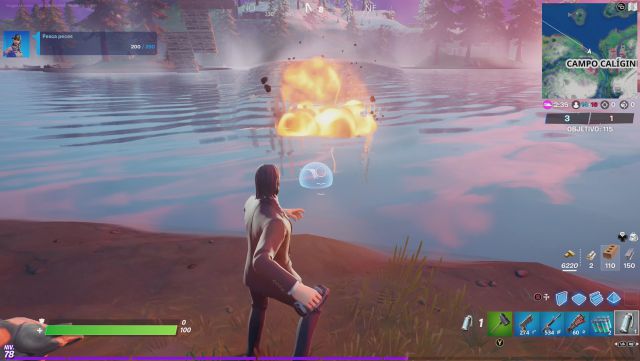 fortnite capitulo 2 temporada 5 desafios misiones semana 6 desafio mision haz explotar zonas de pesca