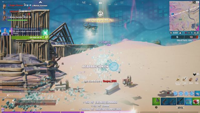 fortnite capitulo 2 temporada 5 desafios misiones semana 7 desafio mision eliminaciones con 0 de escudo