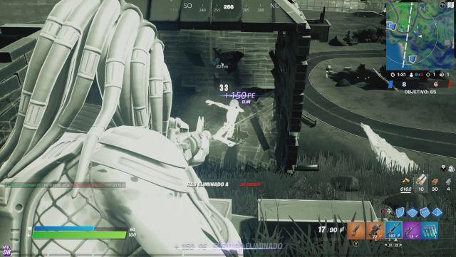 fortnite capitulo 2 temporada 5 desafios misiones cazador de la jungla depredador desafio mision inflige daño con la tecnologia termica activa como depredador