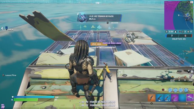 fortnite capitulo 2 temporada 5 desafios misiones cazador de la jungla depredador desafio mision inflige daño con la tecnologia termica activa como depredador