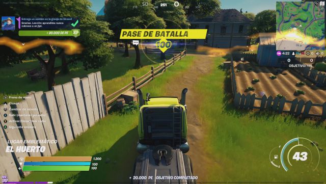 fortnite capitulo 2 temporada 5 desafios misiones semana 8 desafio mision entrega un camion en la granja de girasol
