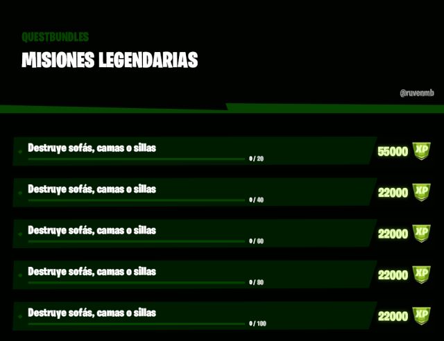 fortnite capitulo 2 temporada 5 desafios misiones filtradas semana 10
