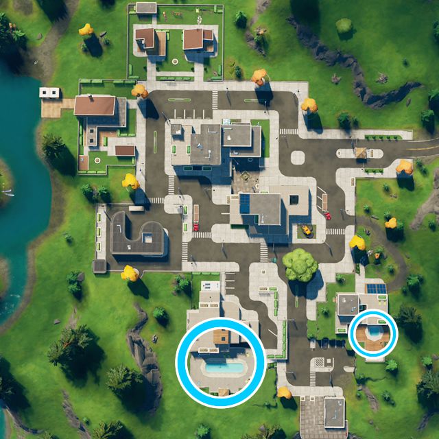 fortnite capitulo 2 temporada 5 desafios misiones semana 10 desafio mision date un chapuzon en albercas adormecidas
