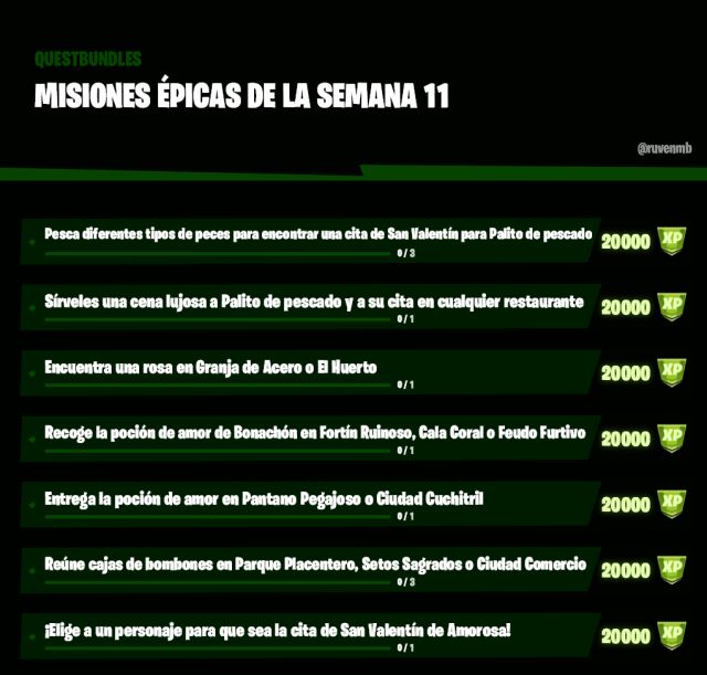 fortnite capitulo 2 temporada 5 desafios misiones filtradas semana 11