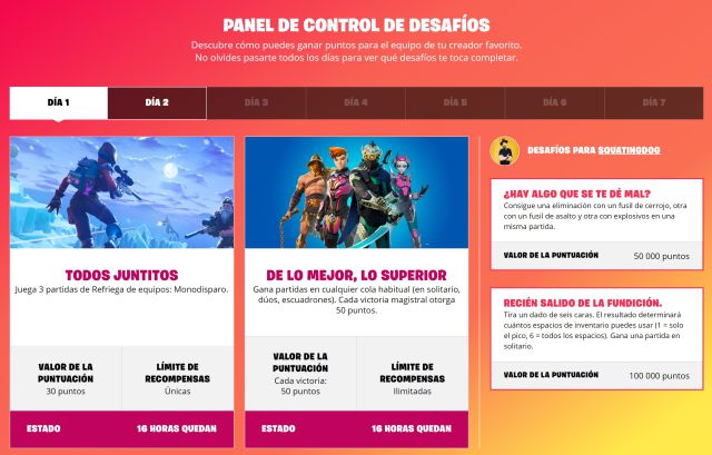 fortnite capitulo 2 temporada 5 team battles corazones salvajes fechas horarios premios como participar