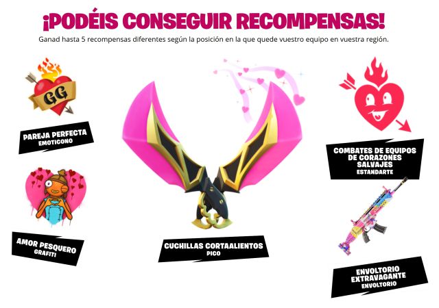 fortnite capitulo 2 temporada 5 team battles corazones salvajes fechas horarios premios como participar