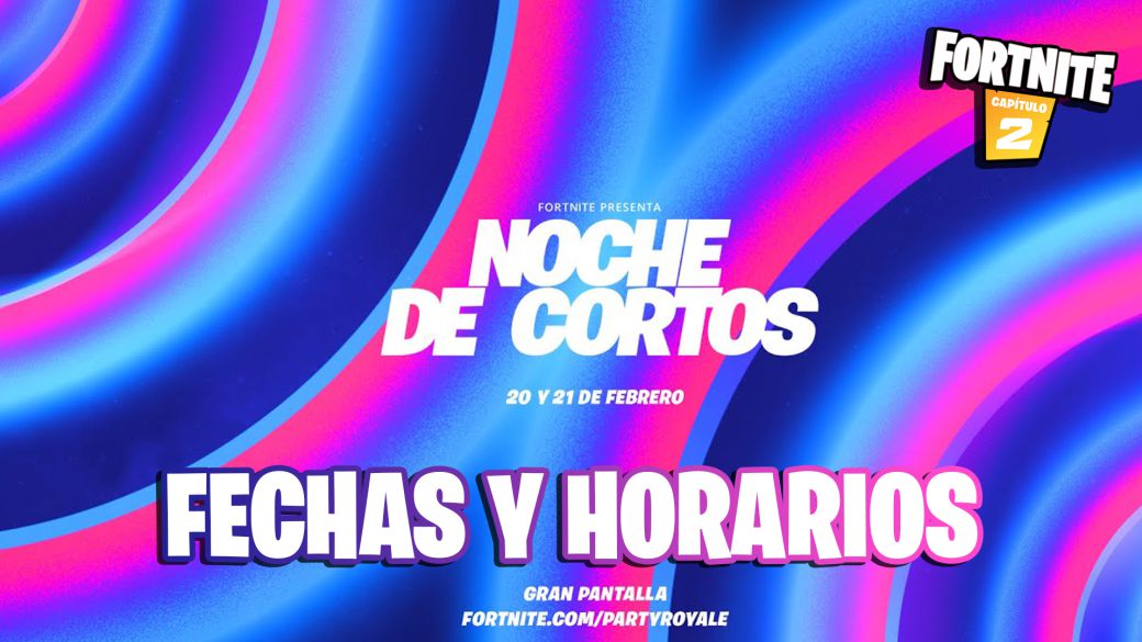 fortnite evento noche de cortos como verlo fecha horario