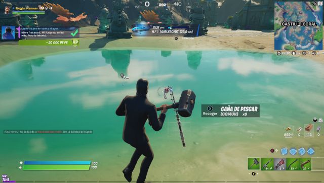 fortnite capitulo 2 temporada 5 desafios misiones semana 12 desafio mision lanza un pez de vuelta al agua