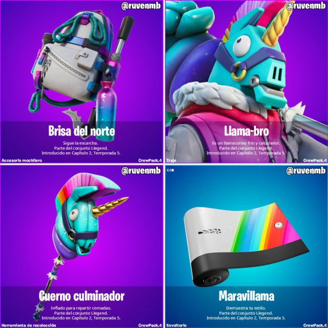 fortnite capitulo 2 temporada 5 skin llamabro llama-bro club de fortnite marzo 2021