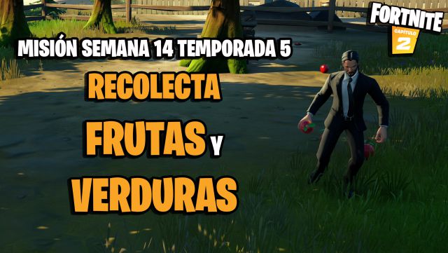 fortnite capitulo 2 temporada 5 desafios misiones semana 14 desafio mision recolecta frutas y verduras