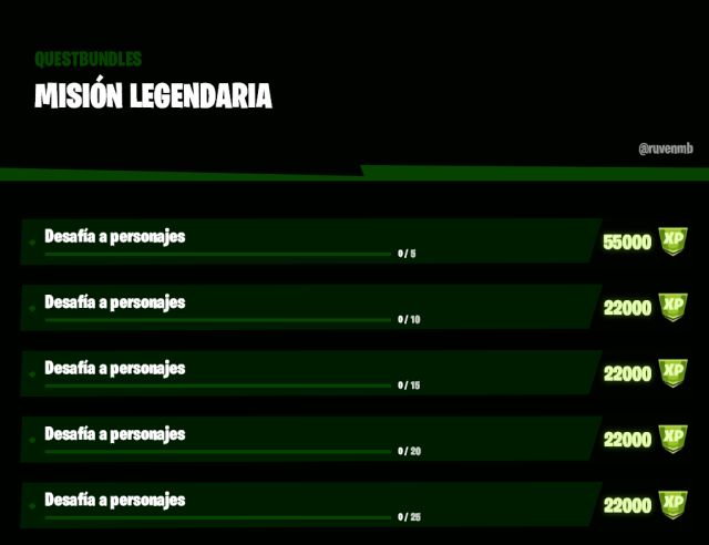 fortnite capitulo 2 temporada 5 desafios misiones filtradas semana 15
