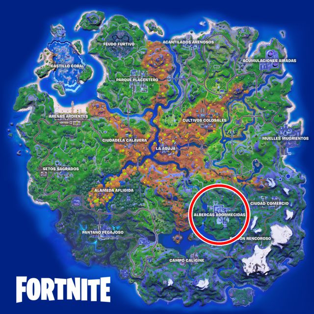 fortnite capitulo 2 temporada 6 desafios misiones agente jones desafio mision investiga una anomalia detectada en albercas adormecidas