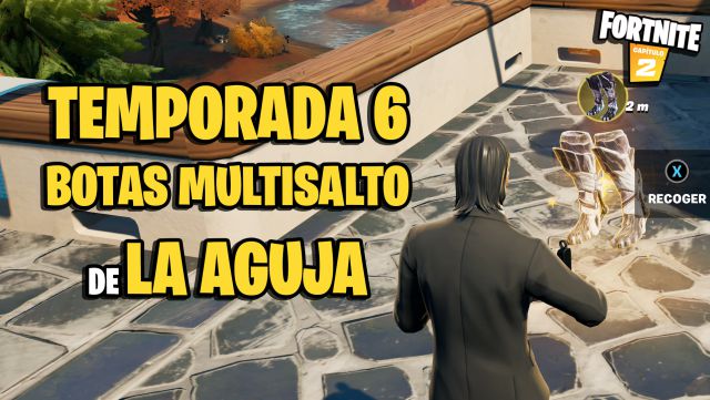 fortnite capitulo 2 temporada 6 objeto mitico botas multisalto de la aguja