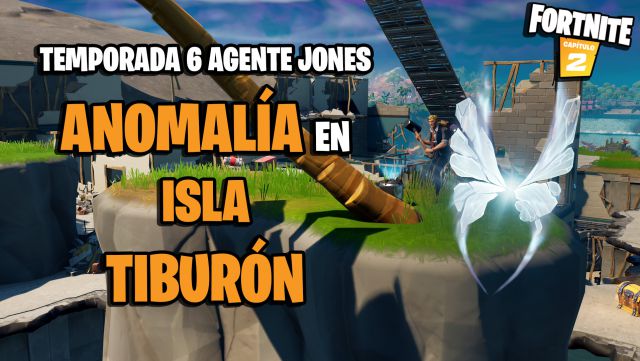fortnite capitulo 2 temporada 6 desafios misiones agente jones desafio mision investiga una anomalia detectada en isla tiburon