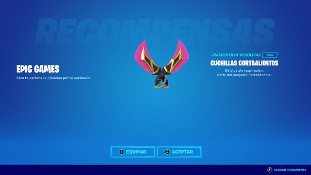 Fortnite pico gratis cuchillas cortaalientos requisitos