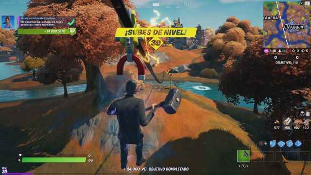 fortnite capitulo 2 temporada 6 desafios misiones semana 2 desafio mision monta en diferentes tirolinas
