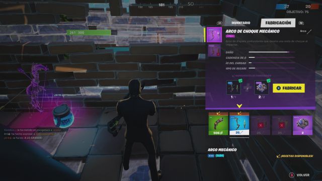 fortnite capitulo 2 temporada 6 desafios misiones semana 2 desafio mision fabrica un arco mecanico un arco explosivo mecanico y un arco de choque mecanico