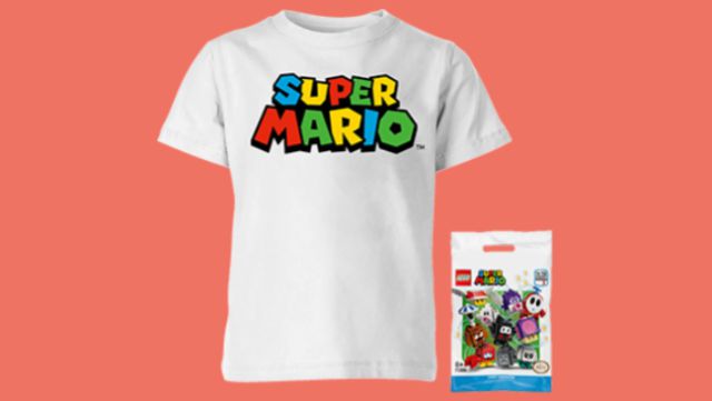 camiseta mario bros lego