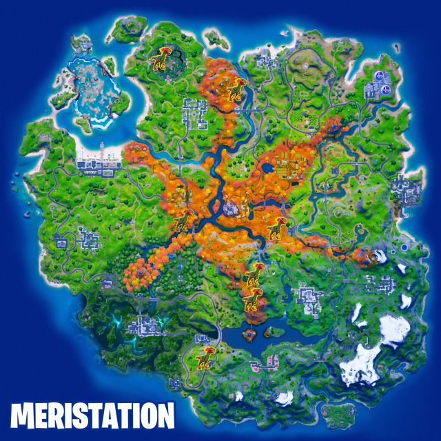 fortnite capitulo 2 temporada 6 animales salvajes dinosaurios velociraptor ubicaciones