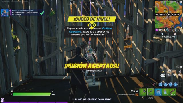 fortnite capitulo 2 temporada 6 desafios misiones la aguja desafio mision recoge artefactos para tarana