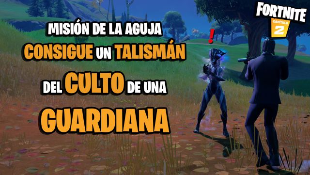 fortnite capitulo 2 temporada 6 desafios misiones la aguja desafio mision consigue un talisman del culto de una guardiana para que raz complete su disfraz