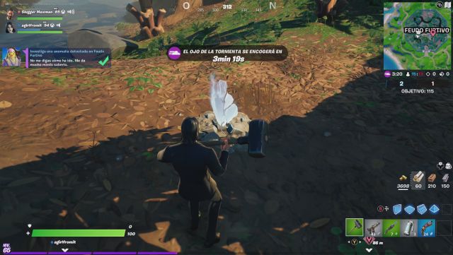 fortnite capitulo 2 temporada 6 desafios misiones agente jones desafio mision investiga una anomalia detectada en feudo furtivo