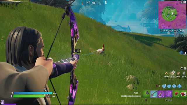 fortnite capitulo 2 temporada 6 desafios misiones semana 4 desafio mision deja inconscientes a animales salvajes con una granada de choque o un arco de choque