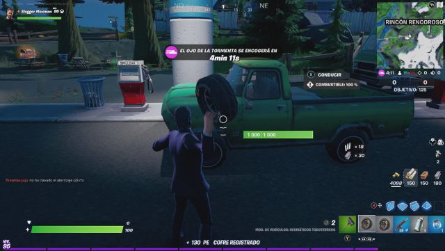 fortnite capitulo 2 temporada 6 mejorar modificar vehiculos neumaticos