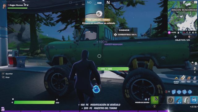 fortnite capitulo 2 temporada 6 mejorar modificar vehiculos neumaticos