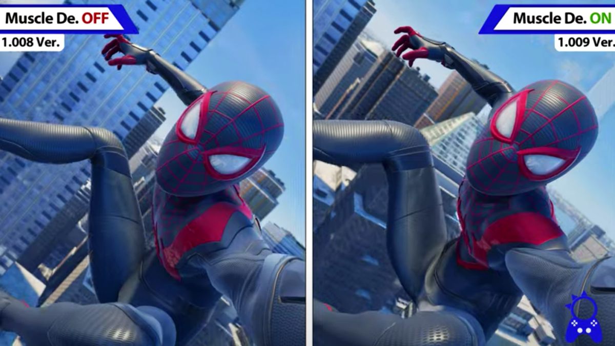 Spider-Man: Miles Morales | Comparativa parche de deformación muscular  realista - MeriStation