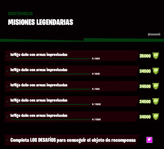 fortnite capitulo 2 temporada 6 desafios misiones semana 6