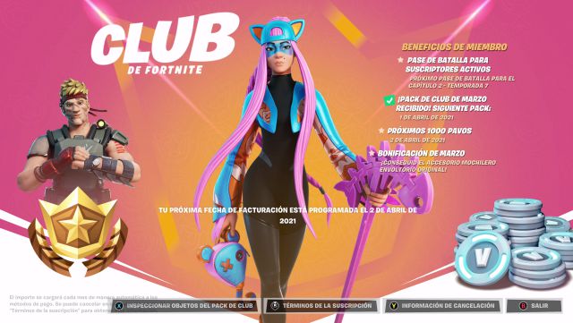fortnite capitulo 2 temporada 6 skin deimos club fortnite mayo 2021