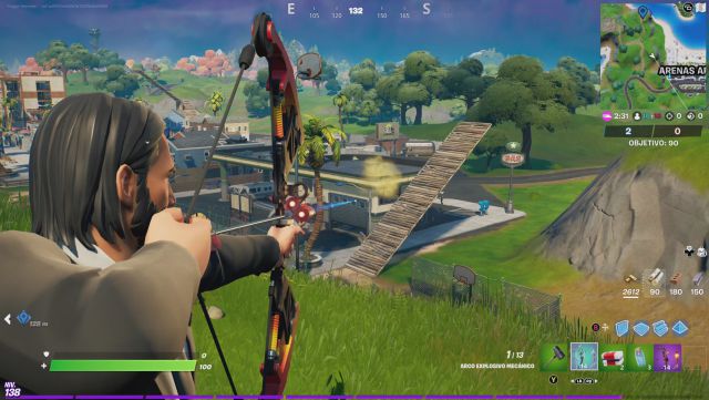 fortnite capitulo 2 temporada 6 arma exotica arco inestable raven renacimiento ubicacion como conseguirlo