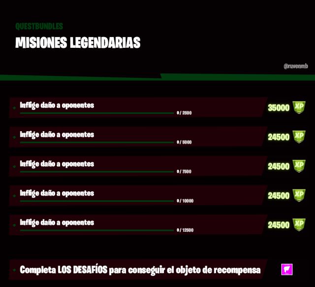 fortnite capitulo 2 temporada 6 desafios misiones filtradas semana 7