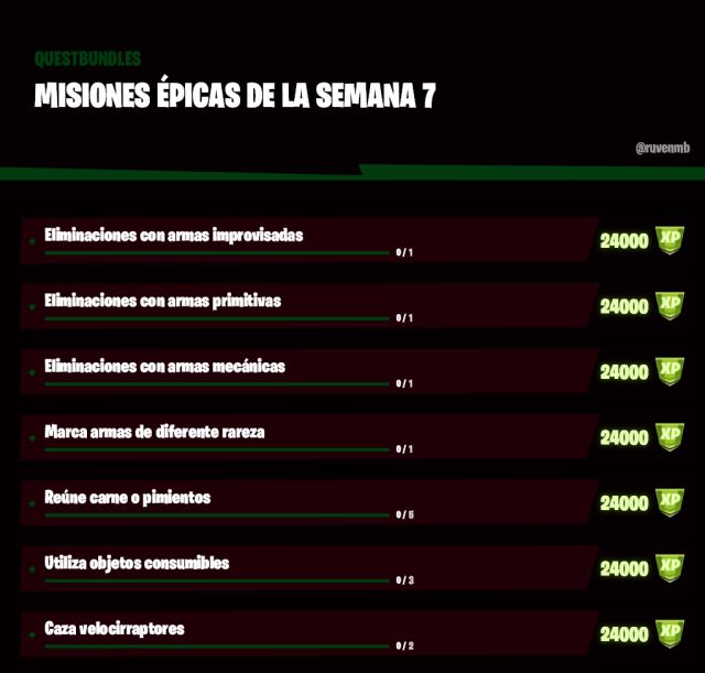 fortnite capitulo 2 temporada 6 desafios misiones filtradas semana 7
