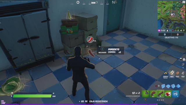 fortnite capitulo 2 temporada 6 desafios misiones semana 7 desafio mision reune carne o pimientos