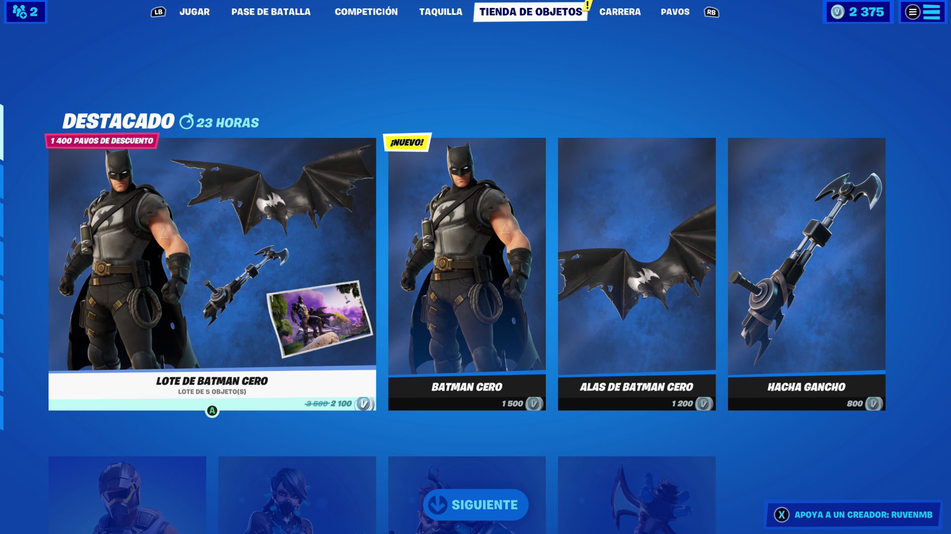 Fortnite: skin Batman Cero ya disponible; precio y contenidos - MeriStation