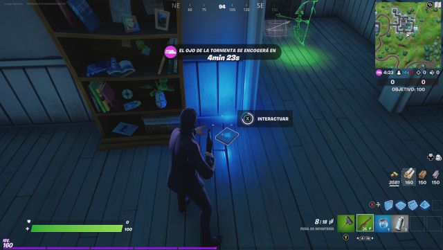 fortnite capitulo 2 temporada 6 desafios misiones semana 8 desafio mision reune libros de investigacion de setos sagrados y parque placentero
