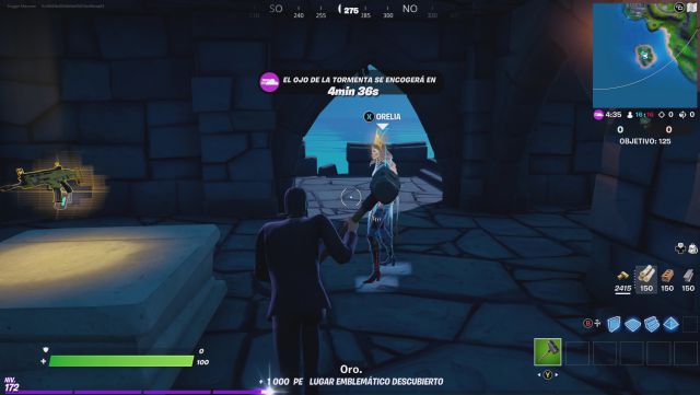 fortnite capitulo 2 temporada 6 personaje npc 50 orelia donde esta