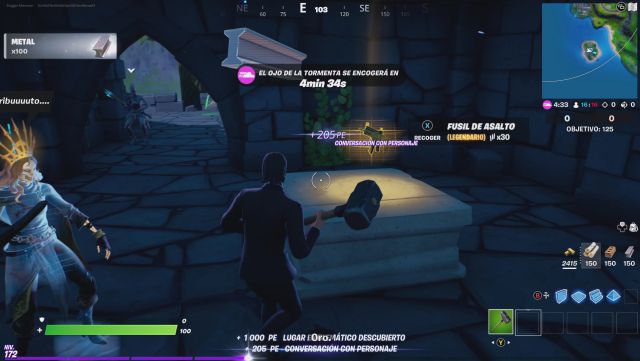 fortnite capitulo 2 temporada 6 personaje npc 50 orelia donde esta