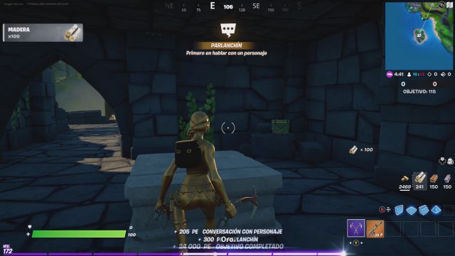 fortnite capitulo 2 temporada 6 personaje npc 50 orelia donde esta