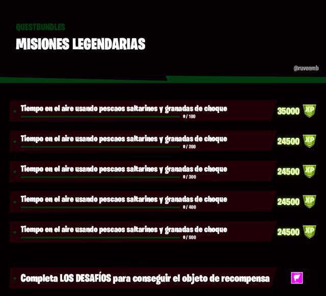 fortnite capitulo 2 temporada 6 desafios misiones filtradas semana 10