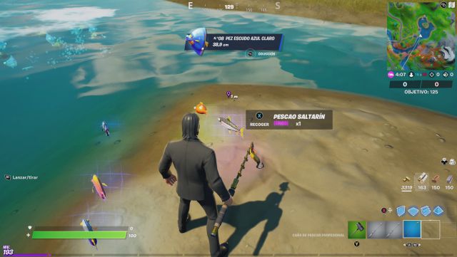 fortnite capitulo 2 temporada 6 desafios misiones semana 10 tiempo en el aire usando pescaos saltarines y granadas de choque