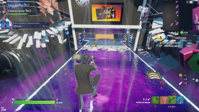 fortnite capitulo 2 temporada 6 nba crossover desafios misiones desafio mision reune monedas en cancha caotica