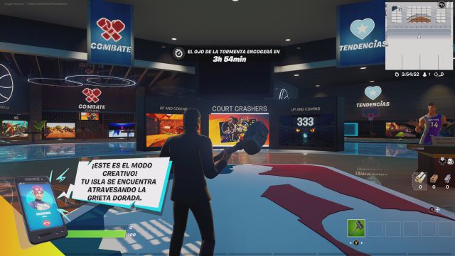 fortnite capitulo 2 temporada 6 nba crossover desafios misiones desafio mision visita la central creativa de la nba