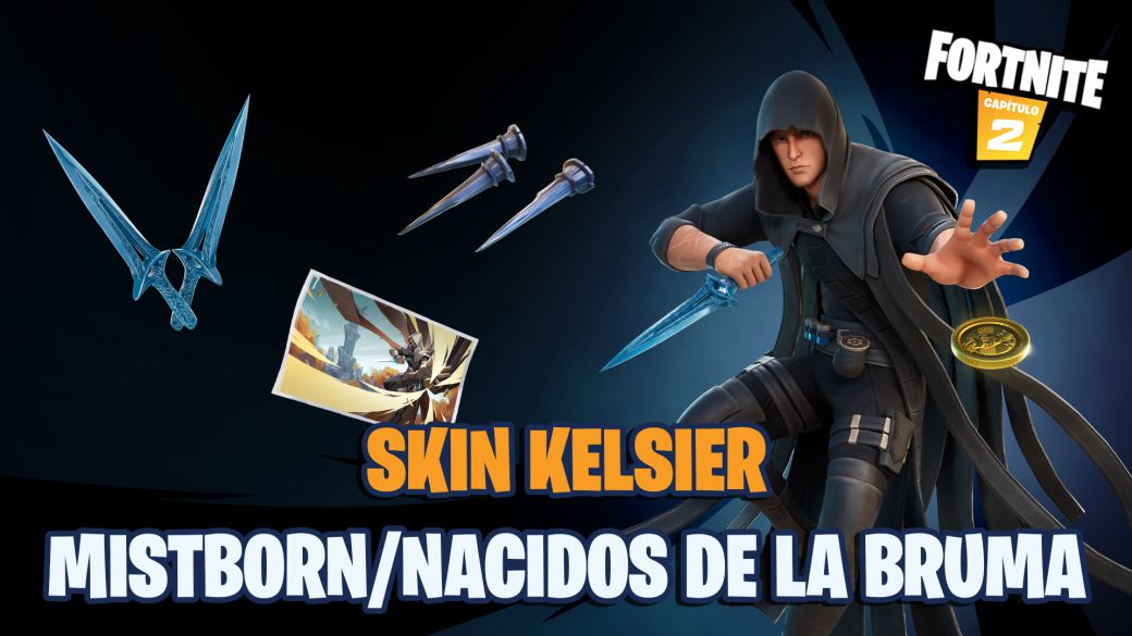 Fortnite: skin Kelsier de Mistborn/Nacidos de la Bruma ya disponible